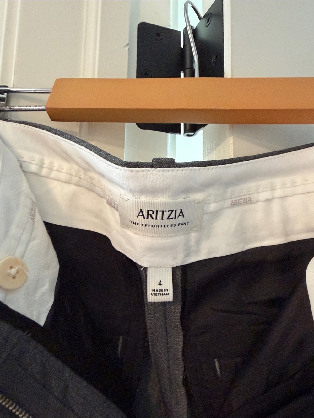 Aritzia Gray Effortless Pants - Picture 2 of 3